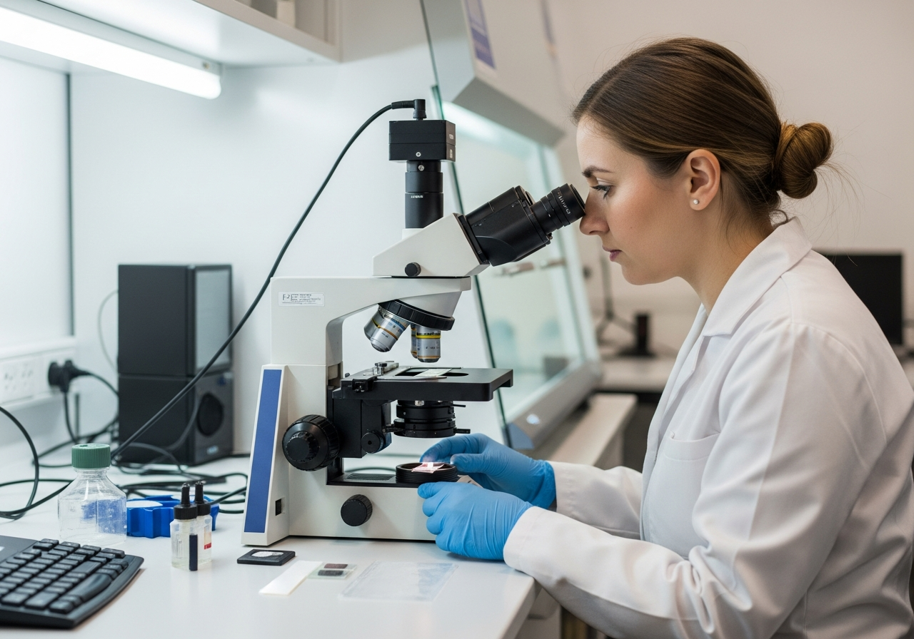 Asbestos lab analysis