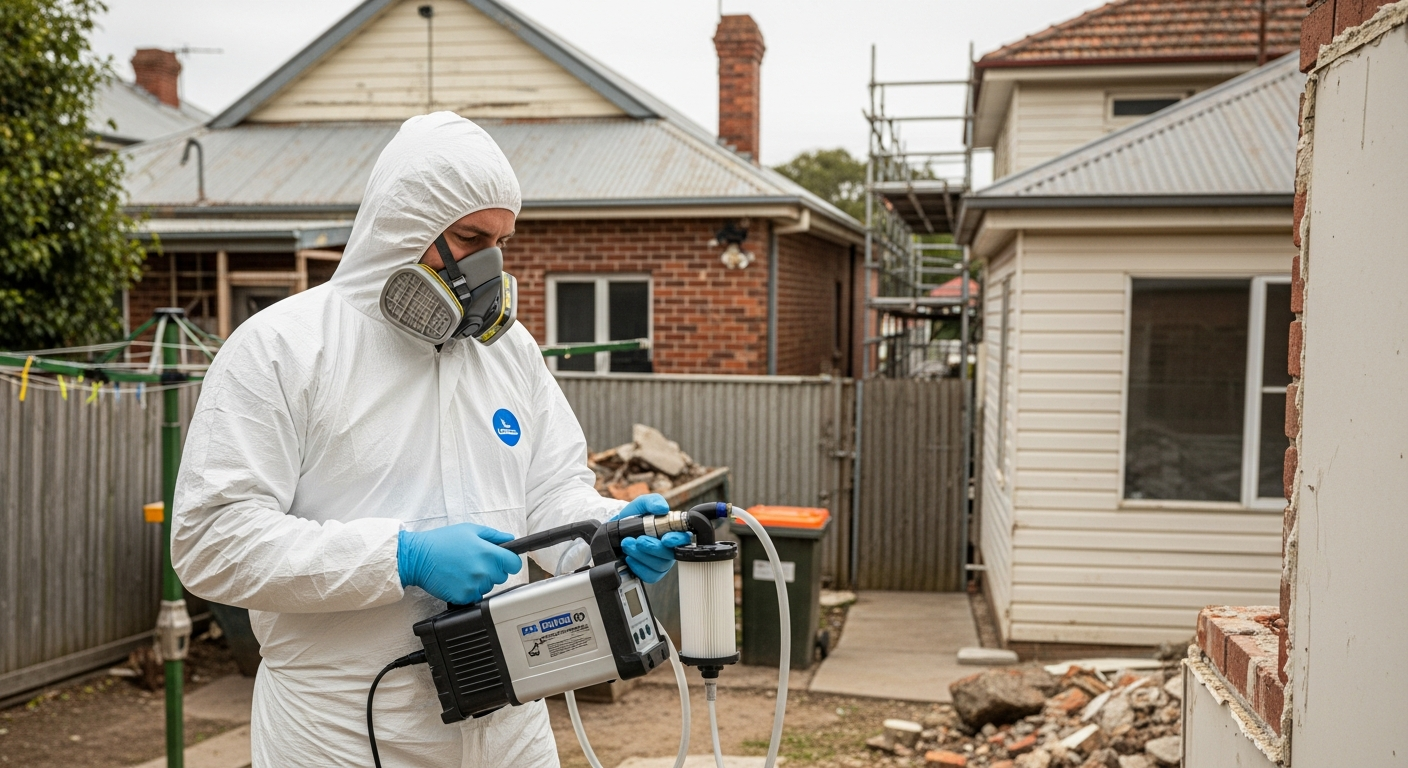 Asbestos air monitoring technician