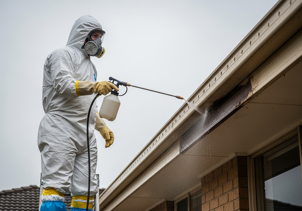 Wet method soffit removal