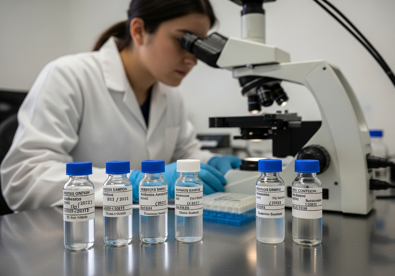 Asbestos lab analysis