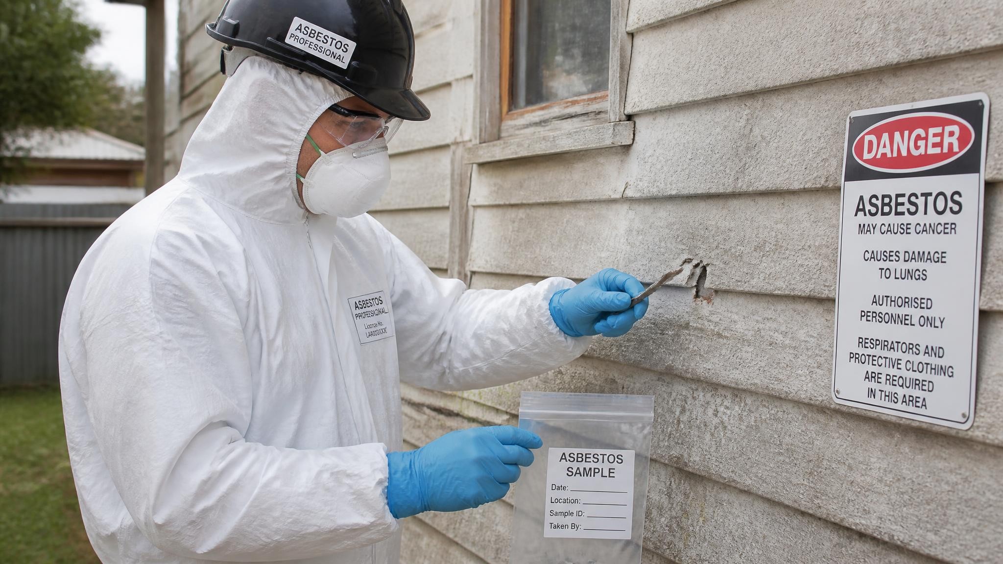 Asbestos material testing and sampling