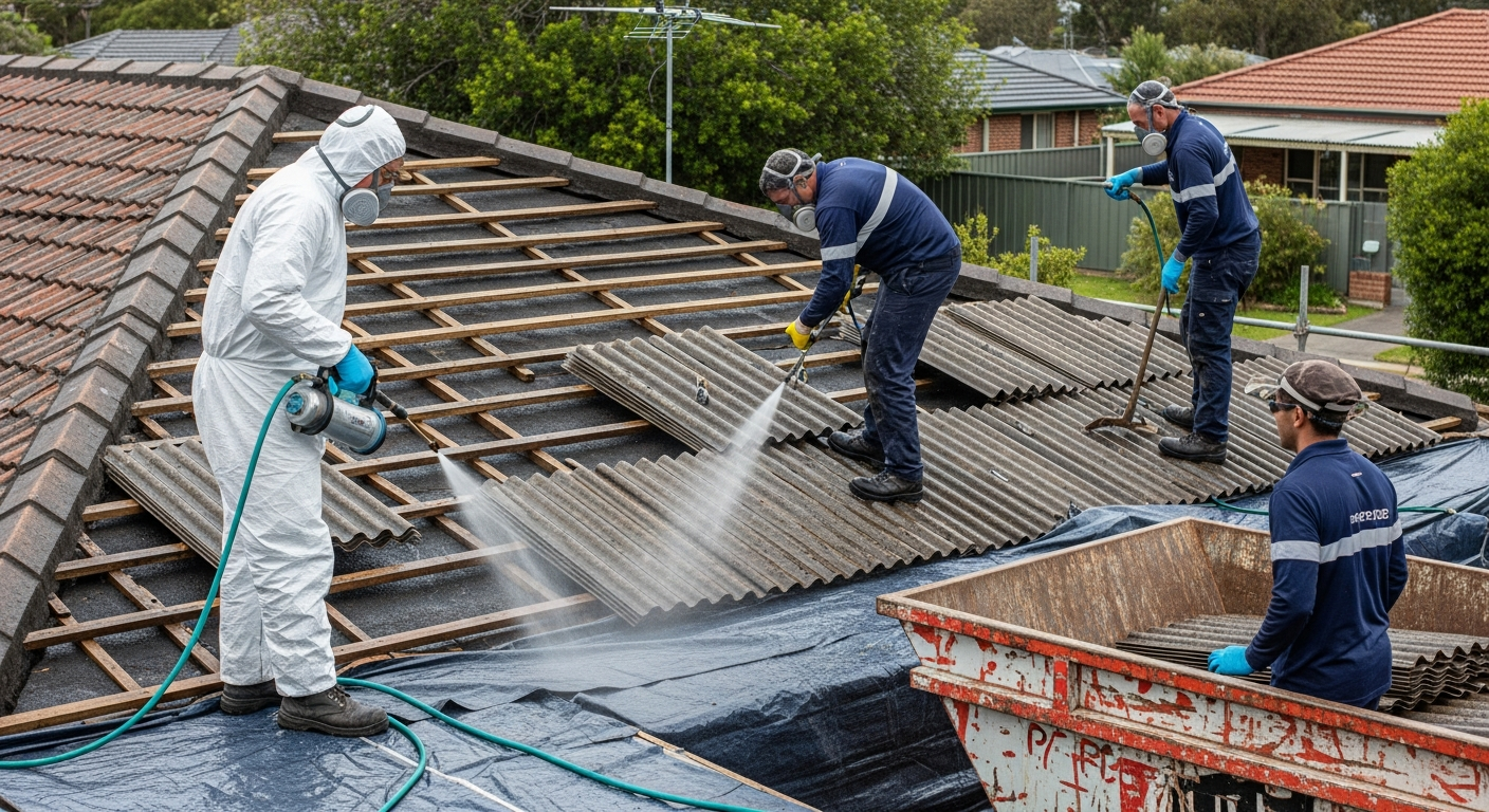 Disposal of asbestos sheets