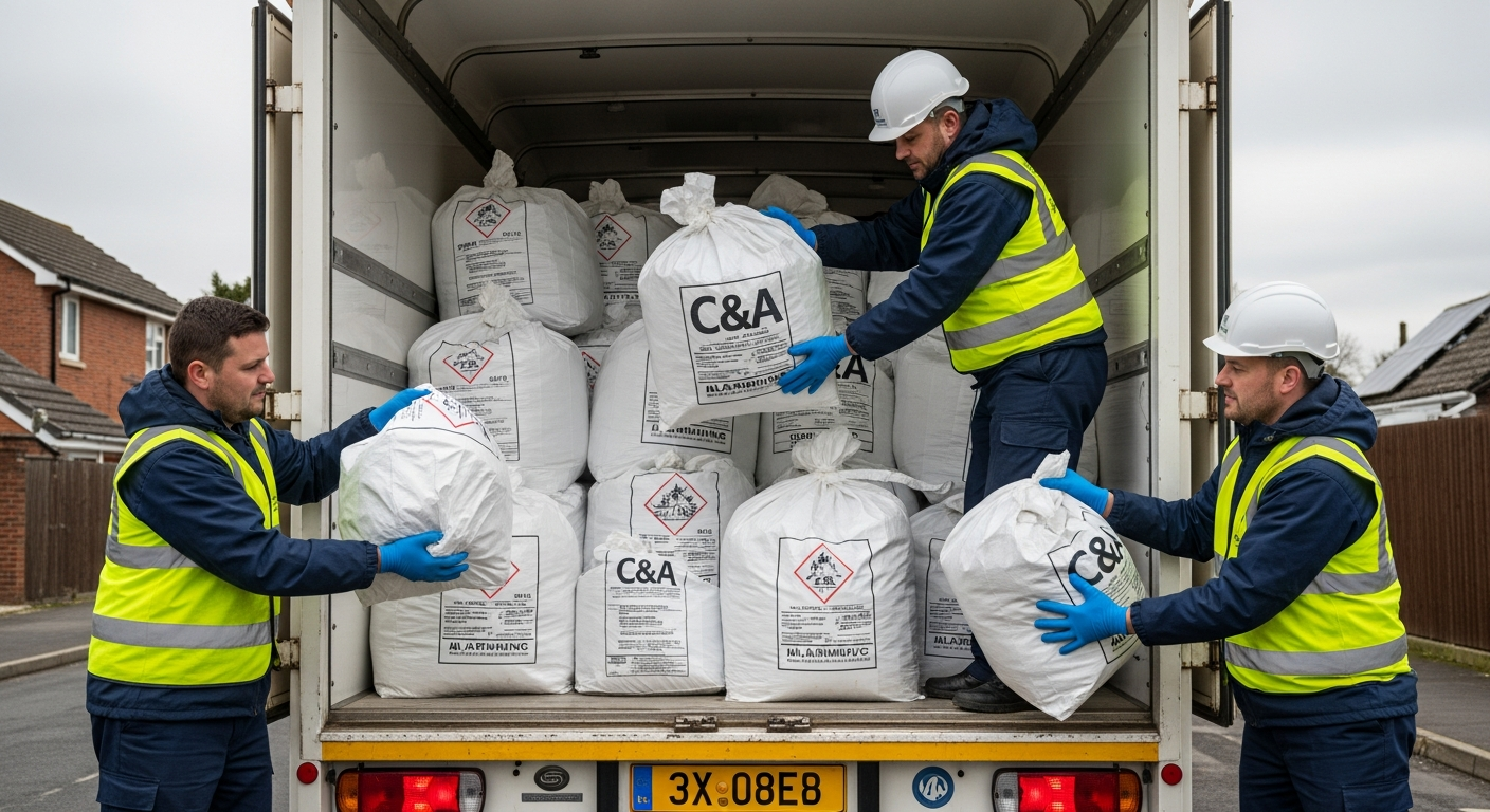 Asbestos waste handling and transport