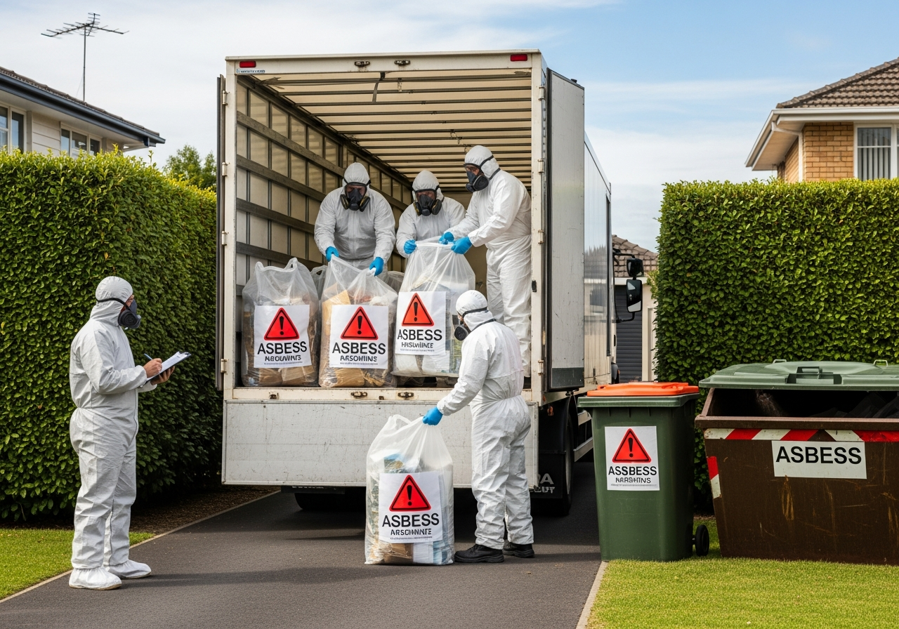 Asbestos waste transport