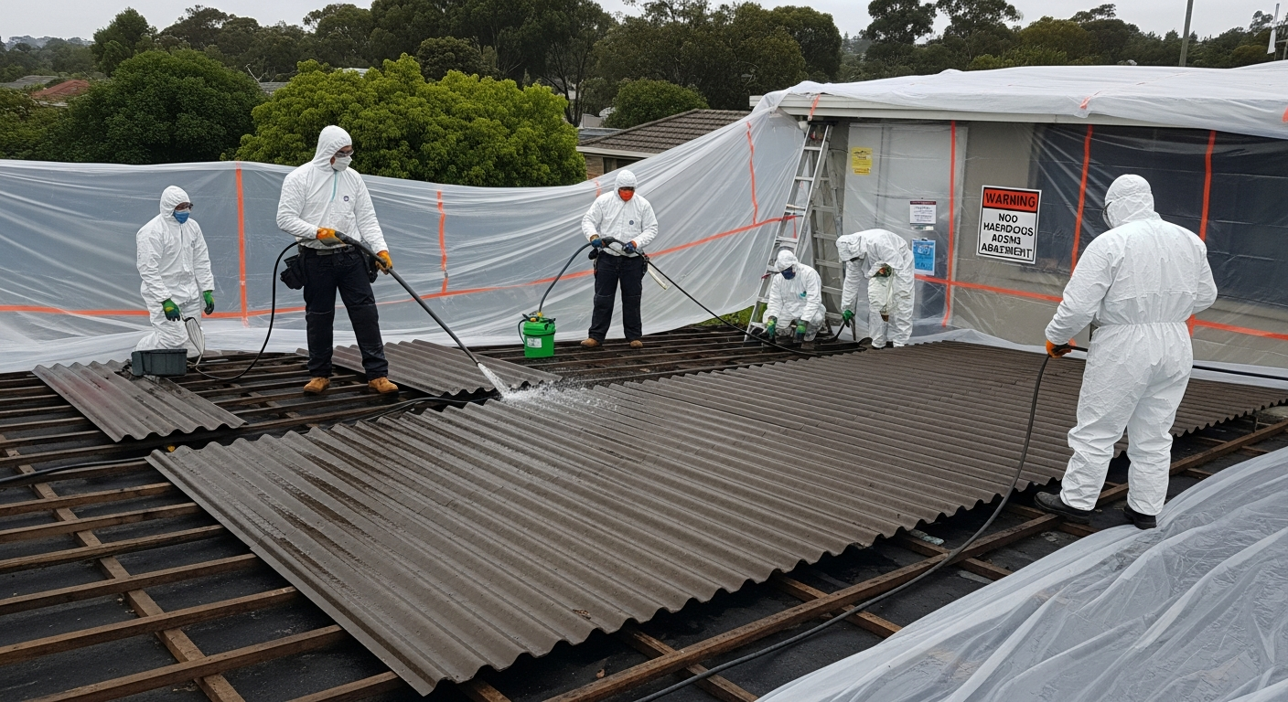 Licensed asbestos removal