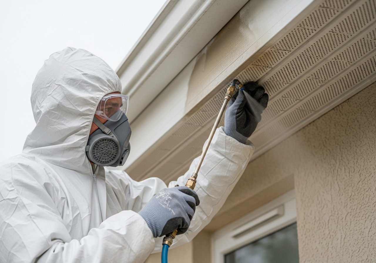 Wet method soffit removal