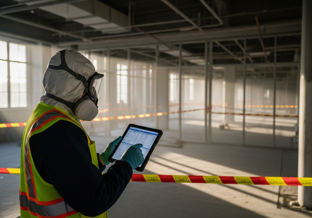 Accredited asbestos hygienist