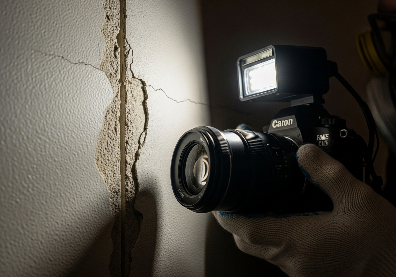 Small asbestos damage