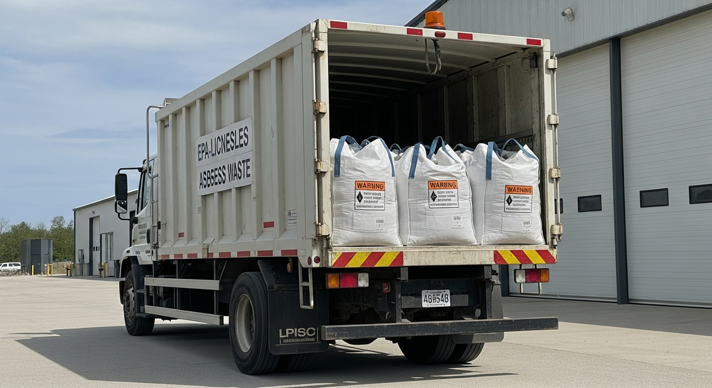 Asbestos disposal transport