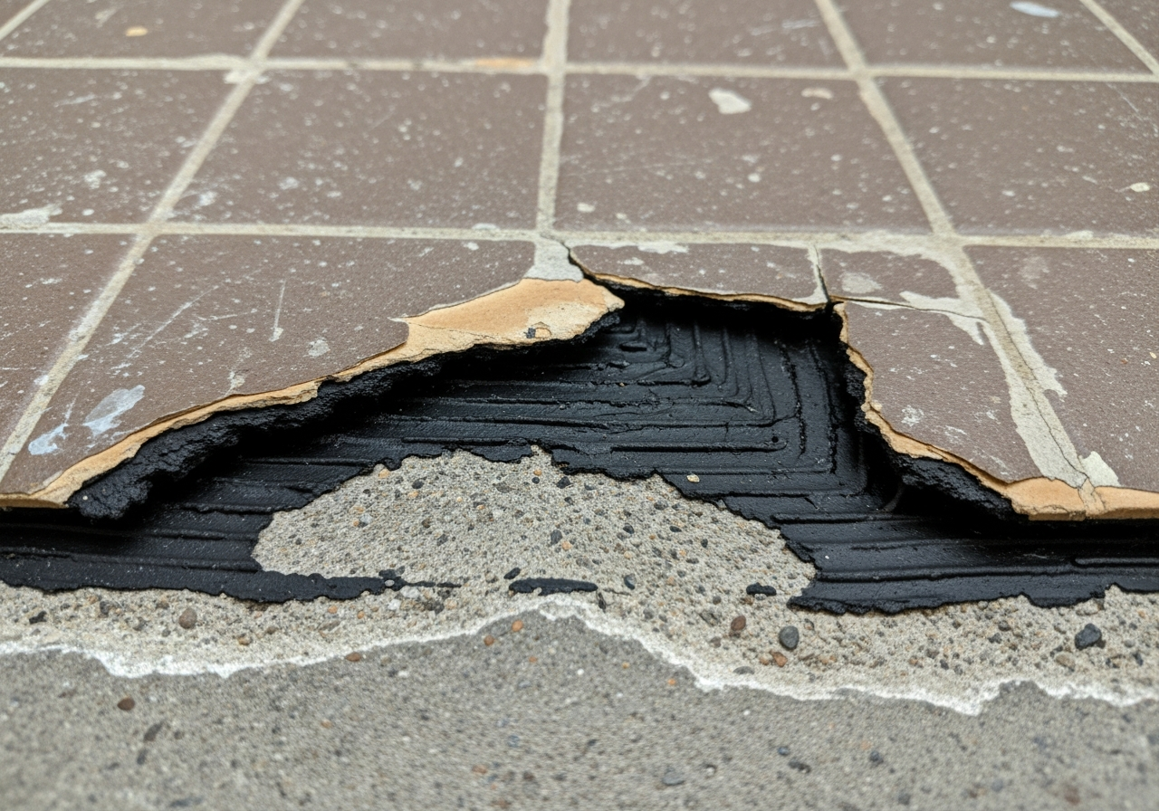 Asbestos in bathroom floor