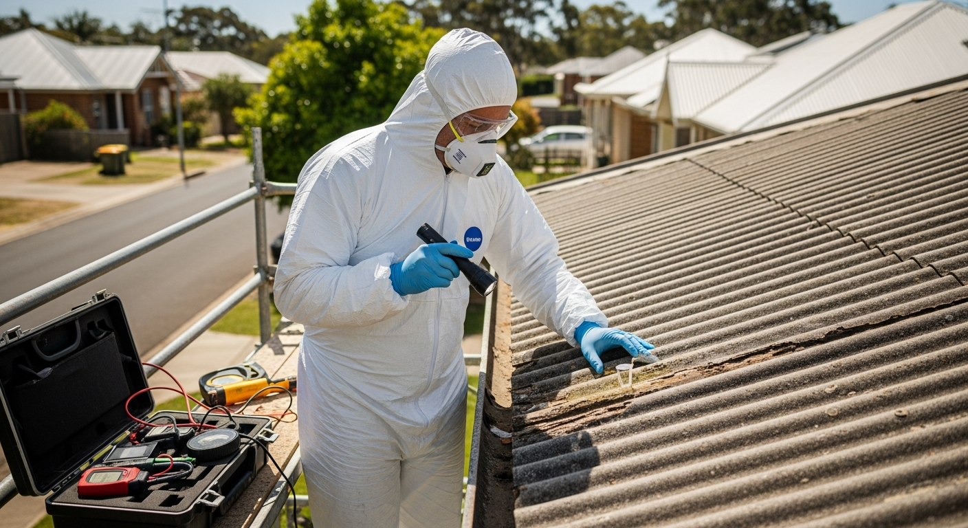 Asbestos roof inspection