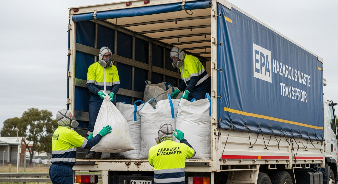 Licensed asbestos disposal