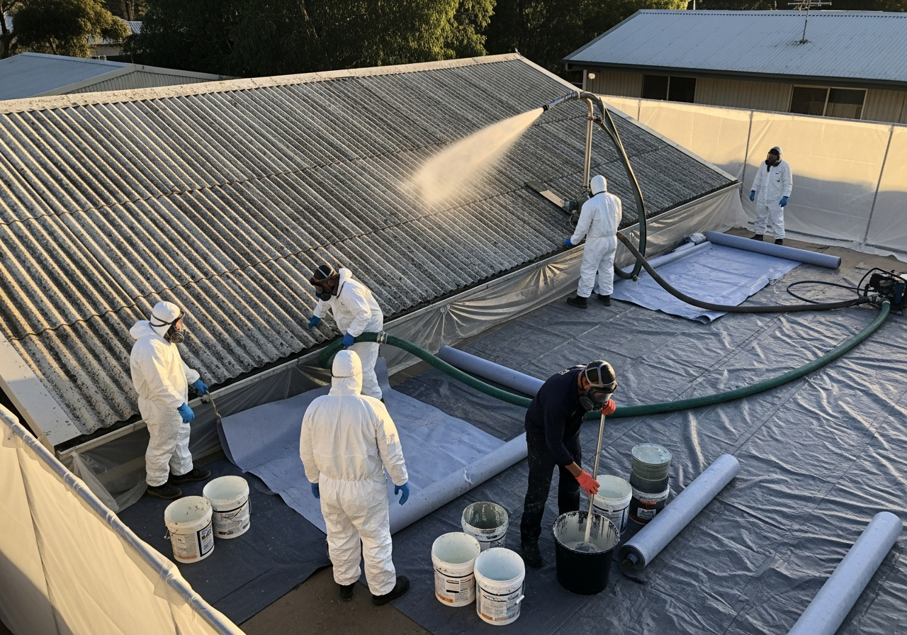 Asbestos roof sheets