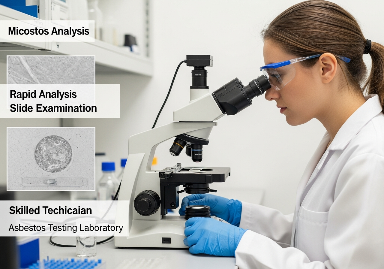 Asbestos lab analysis