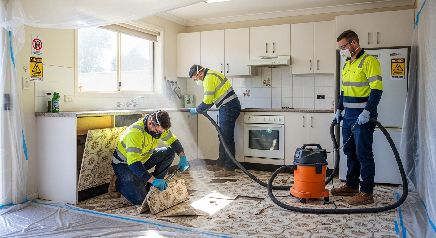 Asbestos kitchen removal