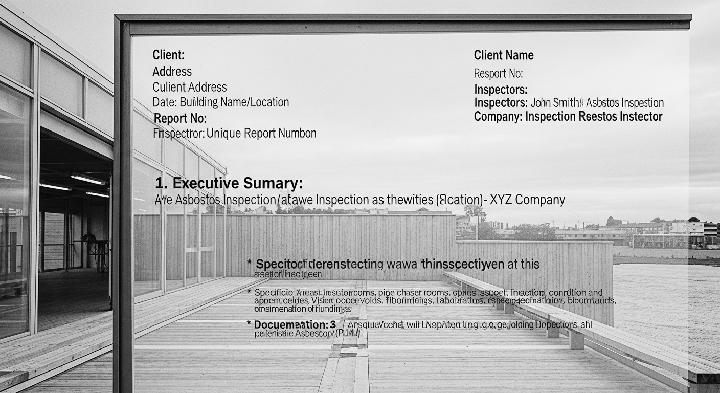 Asbestos test report
