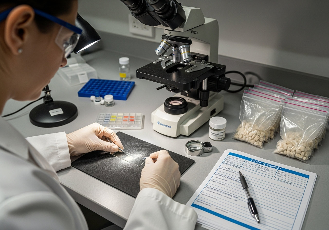 Asbestos lab testing