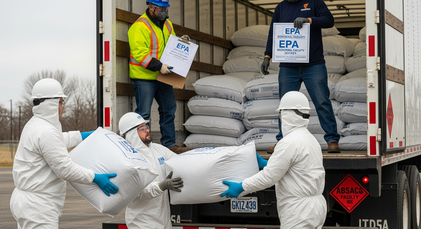 Asbestos disposal and transport