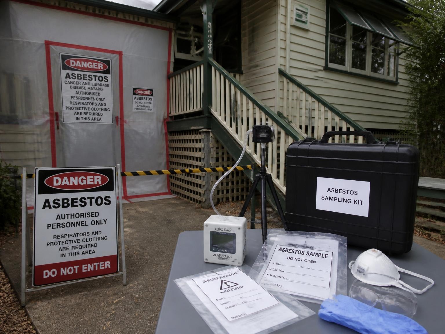 Professional asbestos sample collection in Queensland