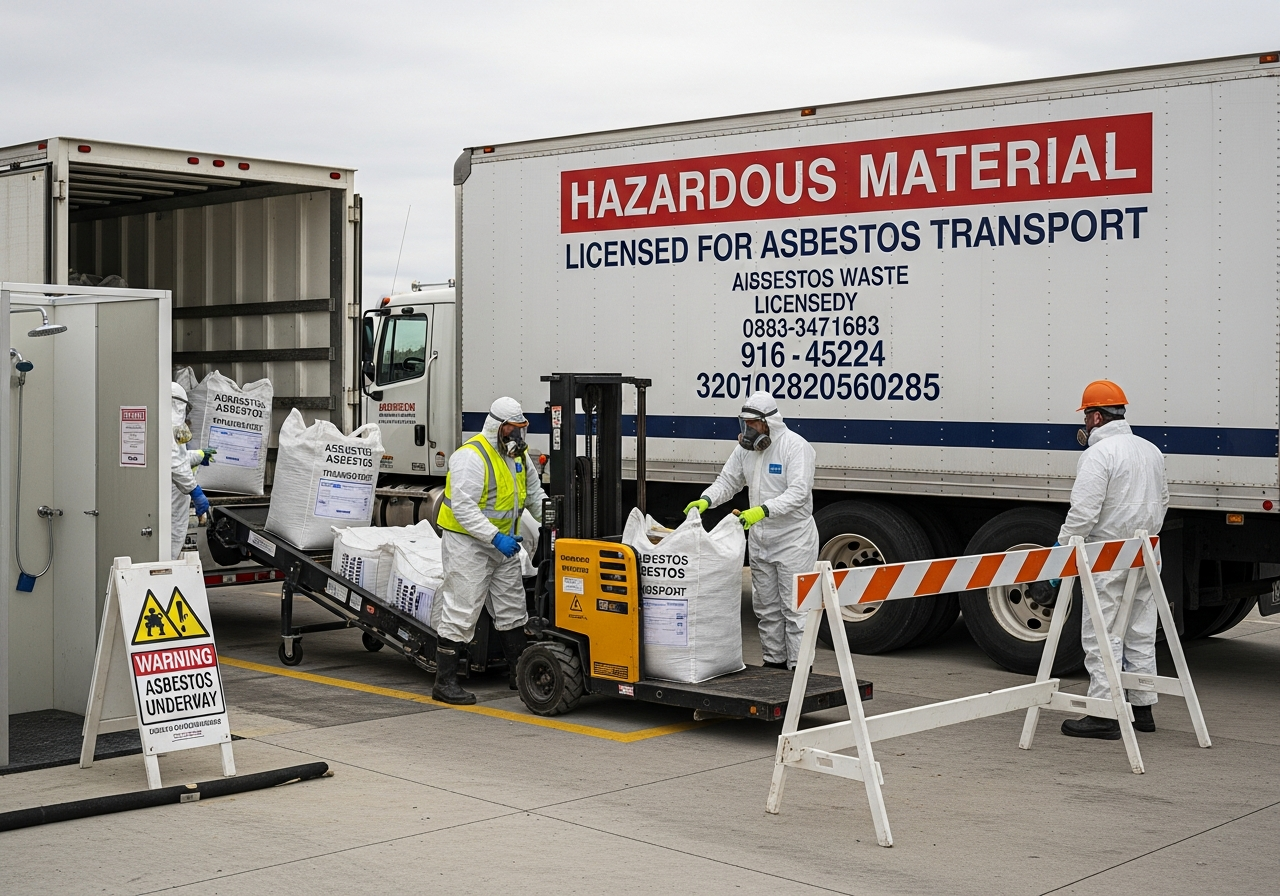 Asbestos transport