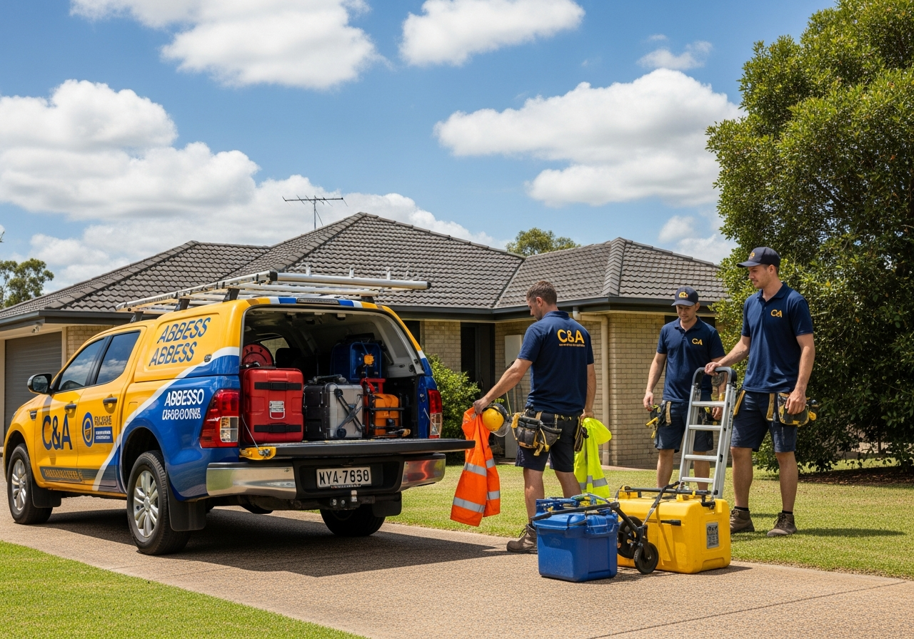 Brisbane asbestos removal team