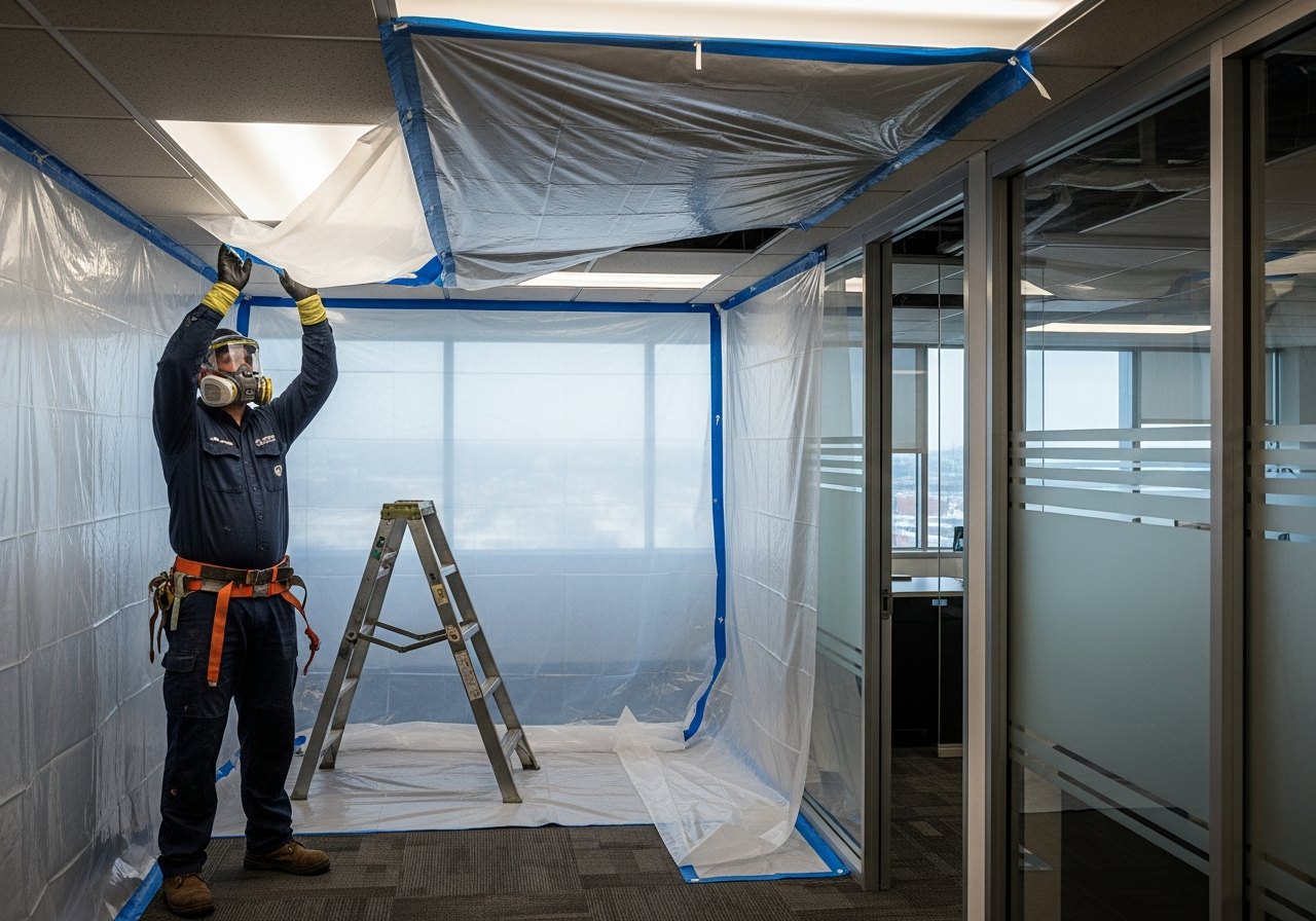 Commercial asbestos containment