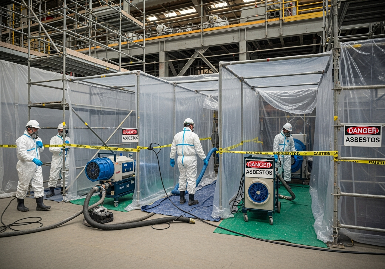 Containment set up inside industrial plant