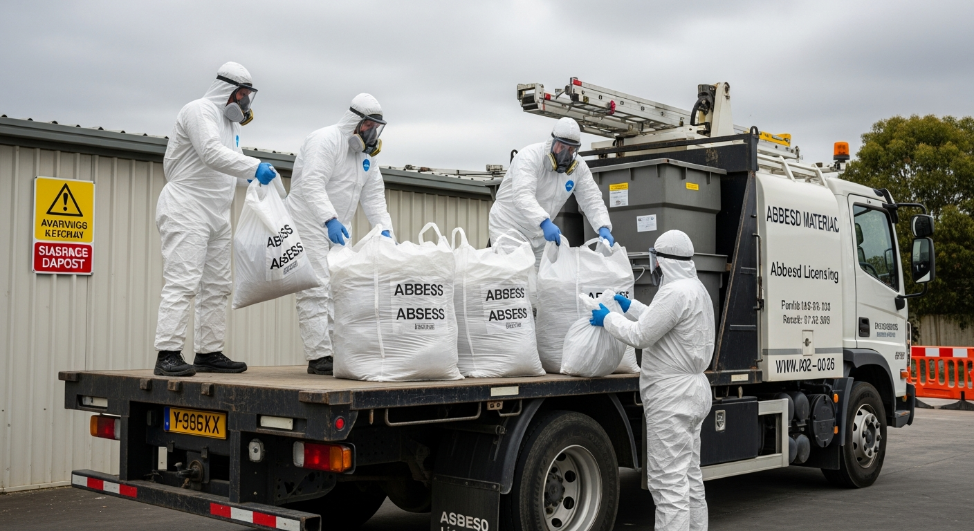 Asbestos waste transport