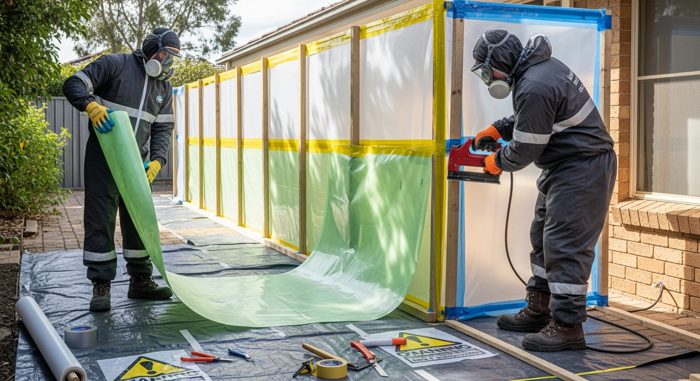 Certified asbestos removal technicians