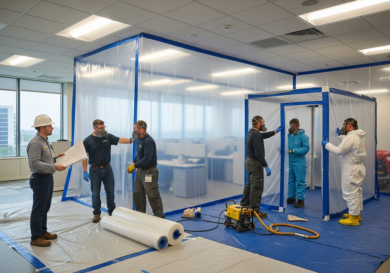 Commercial asbestos containment
