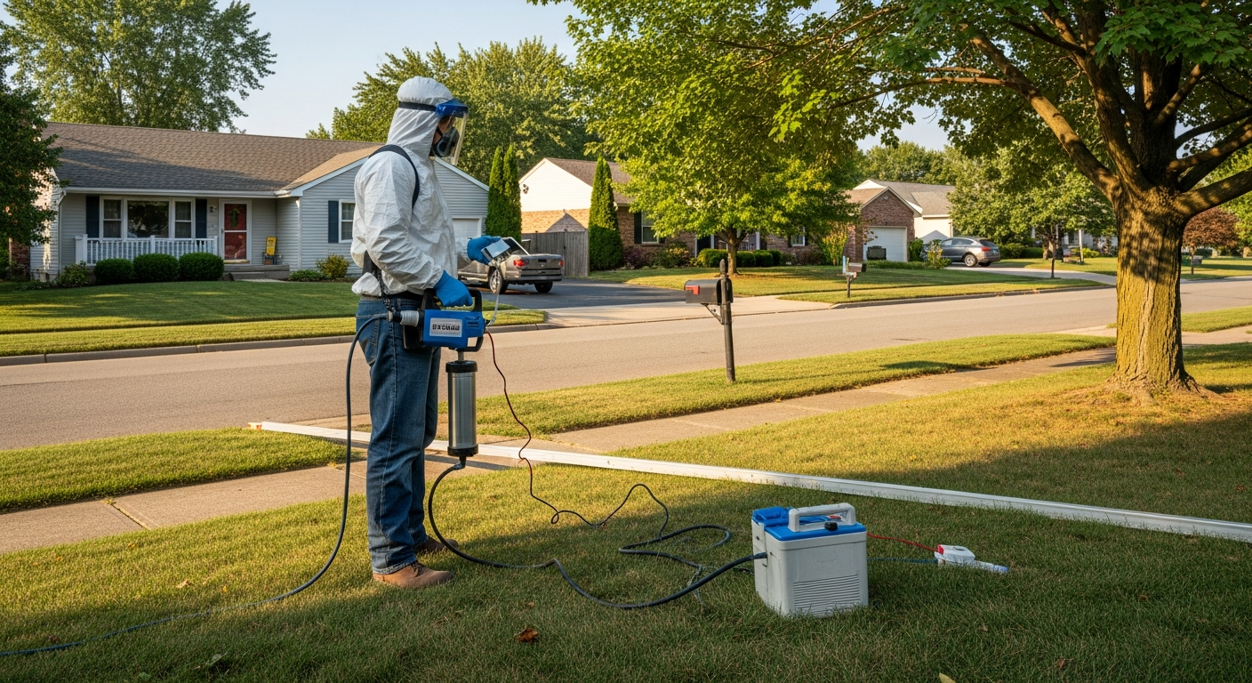 Air testing after asbestos removal