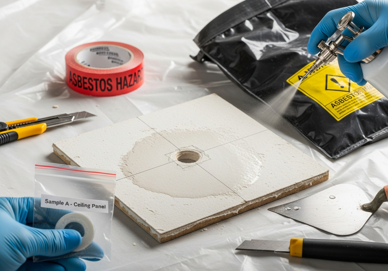 Interior asbestos removal