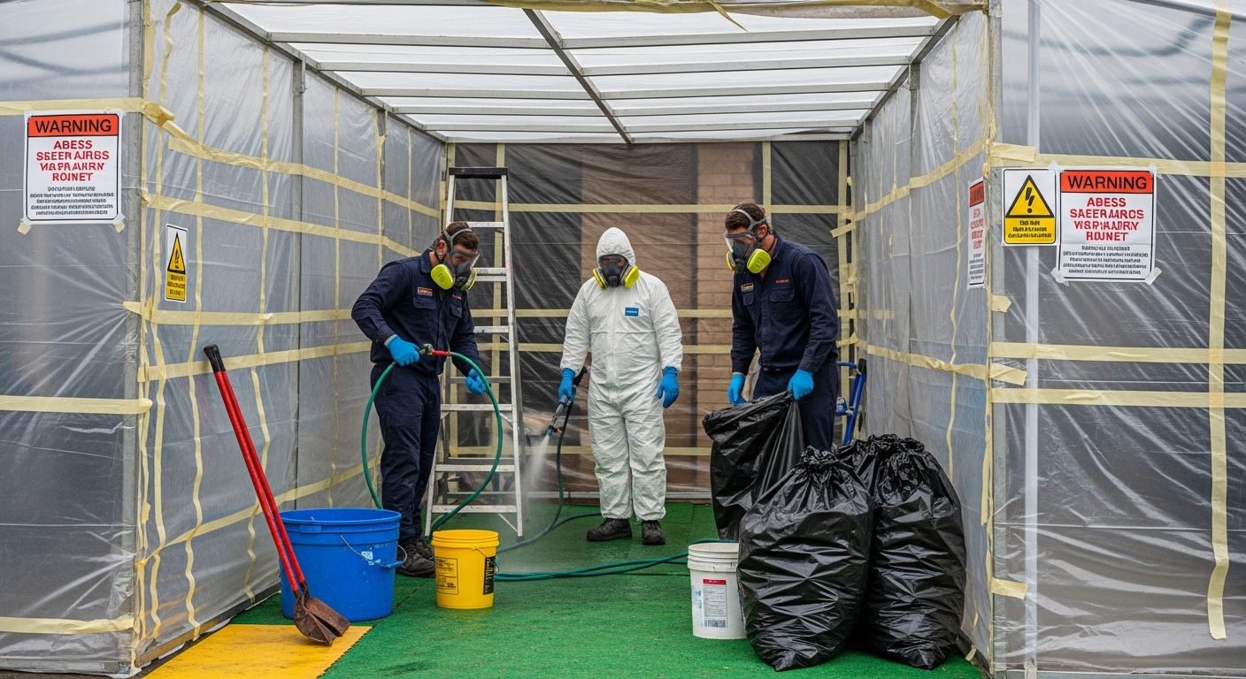 Licensed asbestos removal professionals