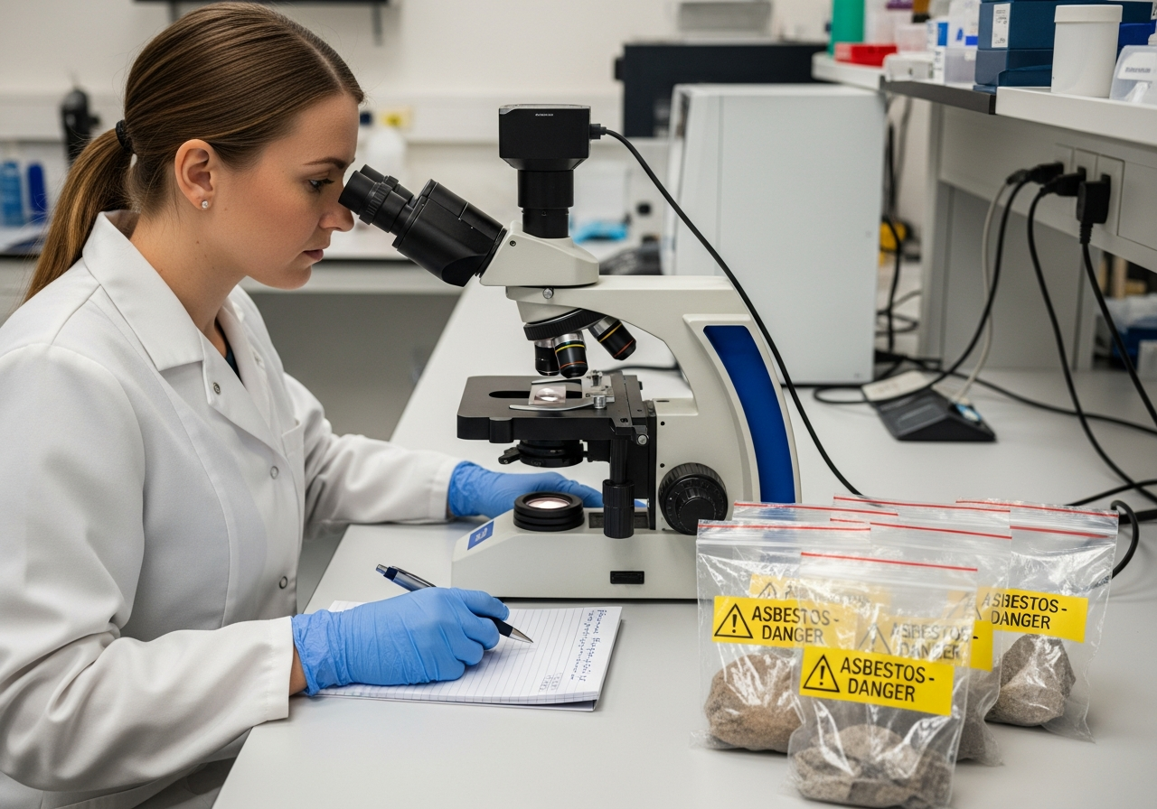 Asbestos lab analysis