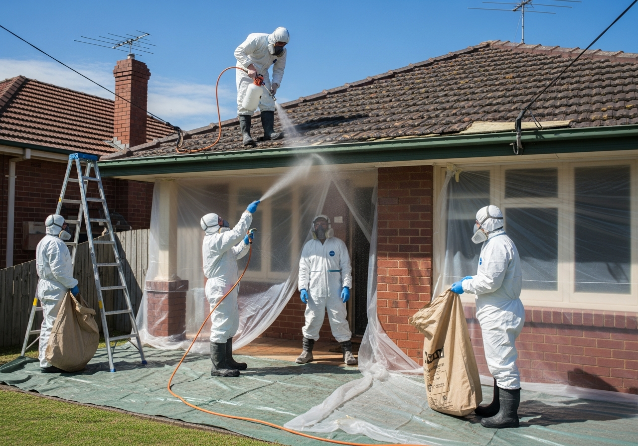 Eaves asbestos removal