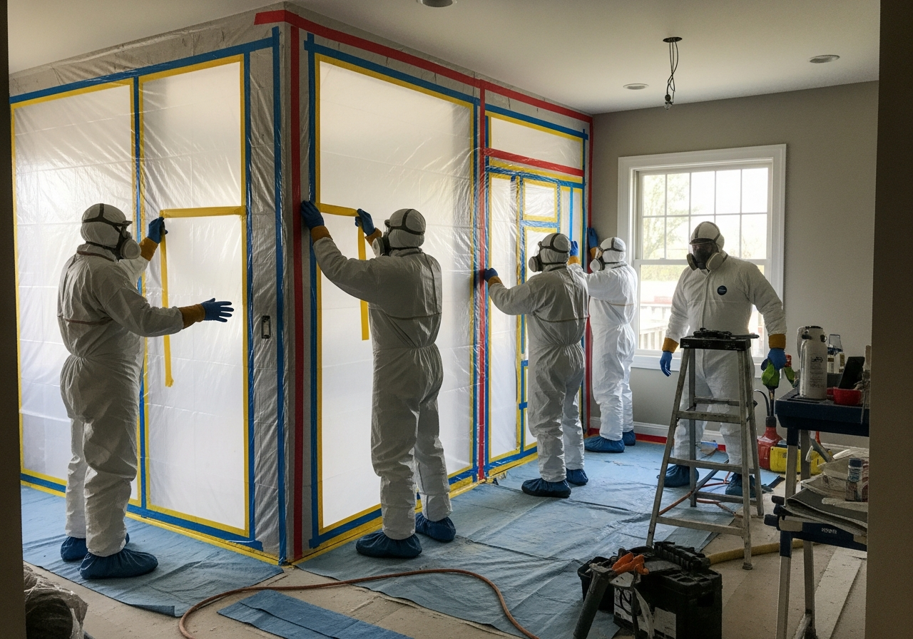 Licensed asbestos remediation contractors