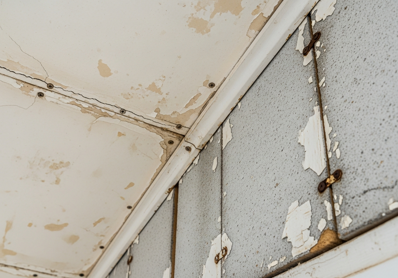 Asbestos in ceiling and eaves