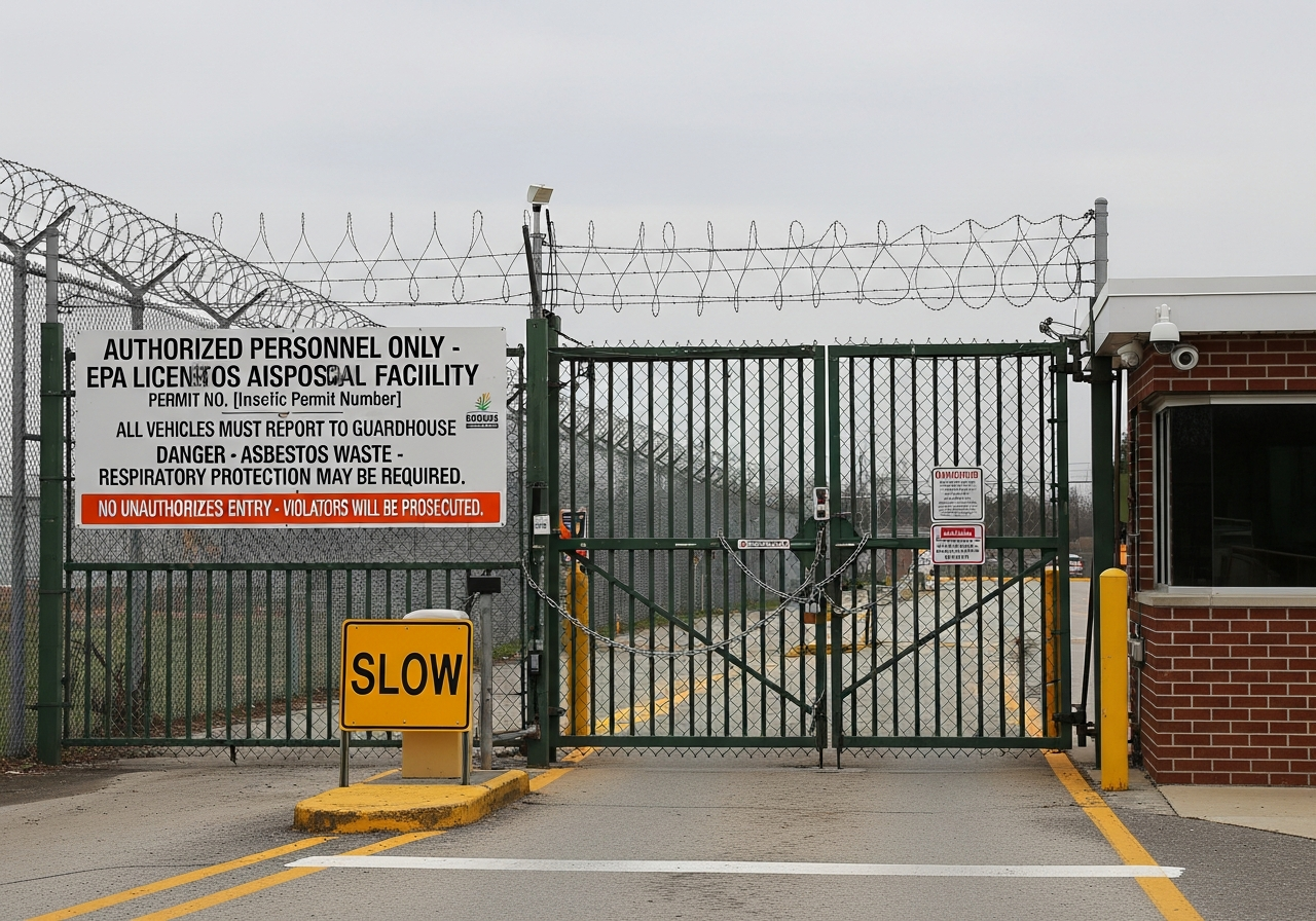 EPA-licensed disposal facility