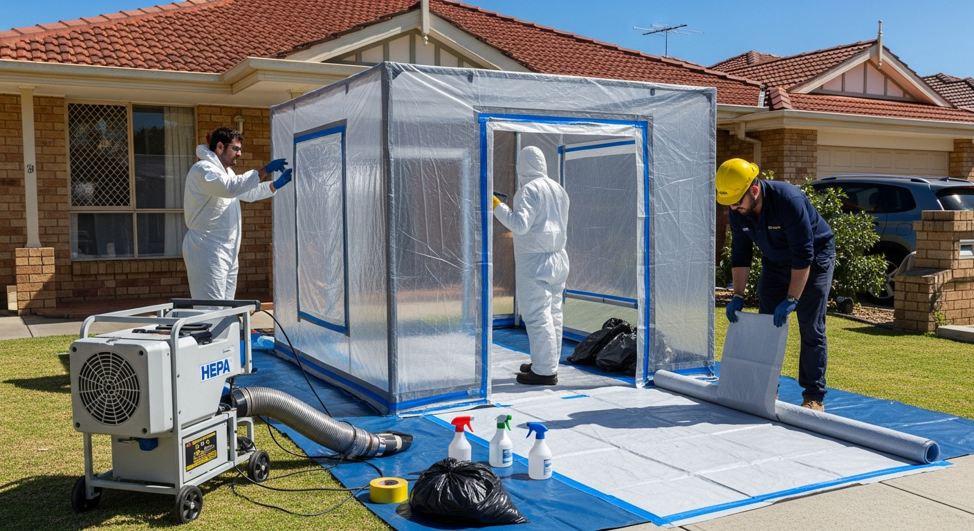 Asbestos containment and HEPA filtration