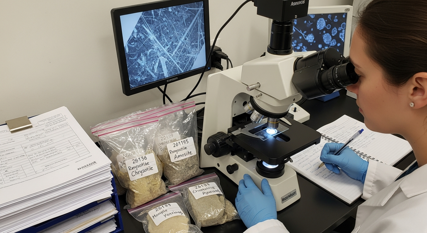 Asbestos lab analysis