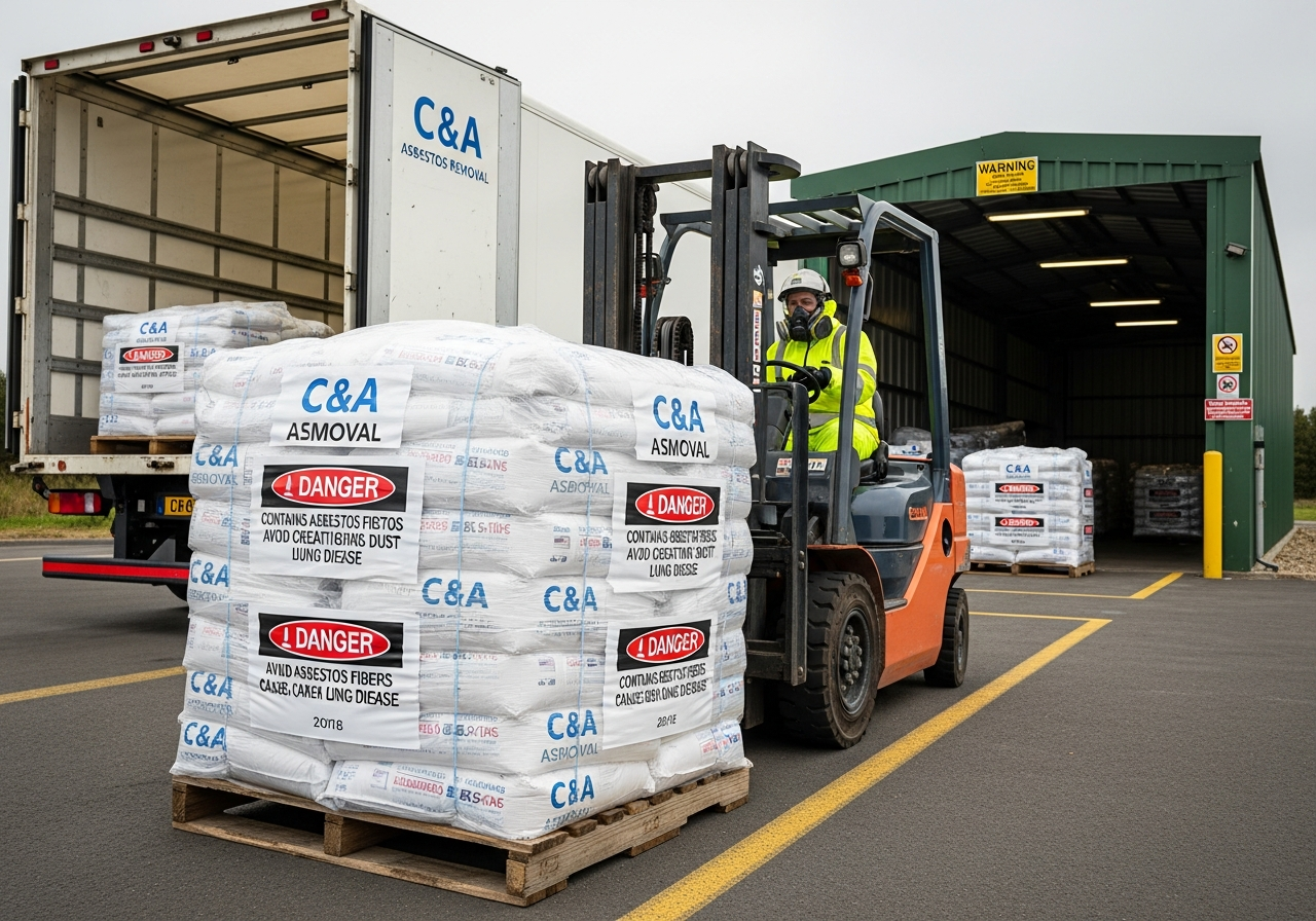 Asbestos transport to licensed facility