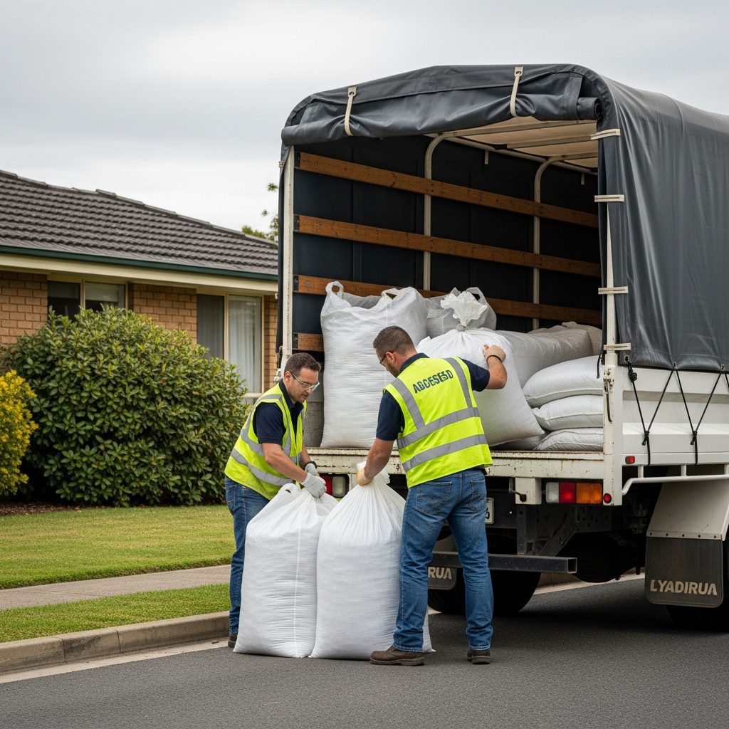 Securing asbestos load