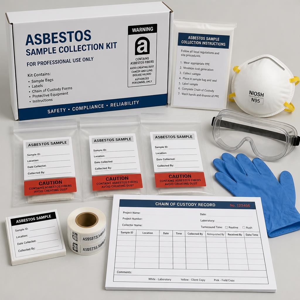 Asbestos sample collection and laboratory documentation