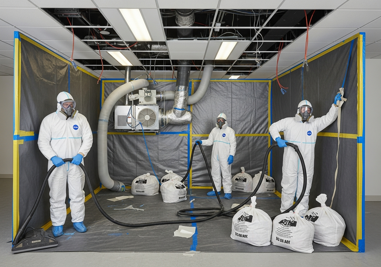 Office asbestos removal