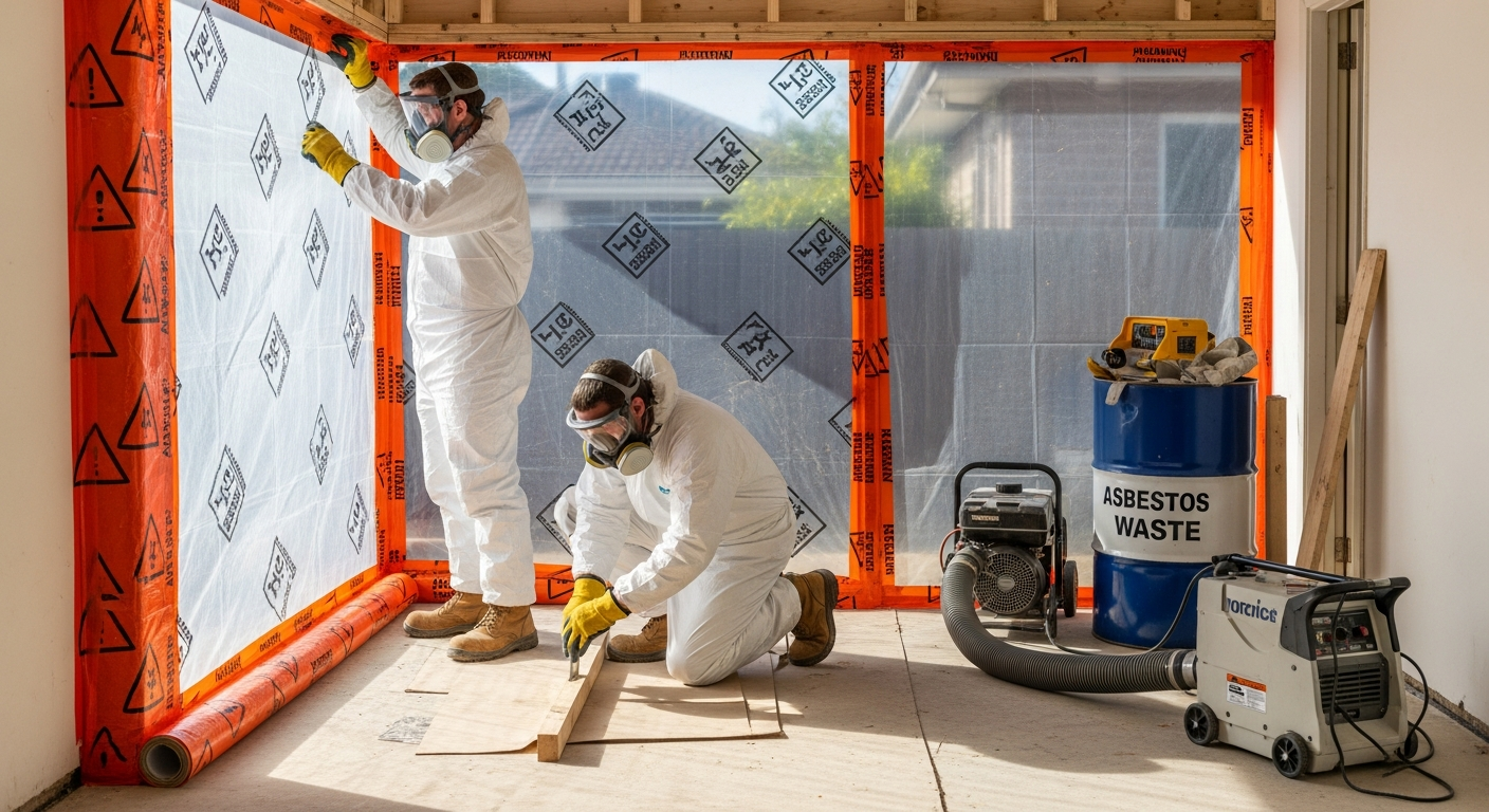 Licensed asbestos removal
