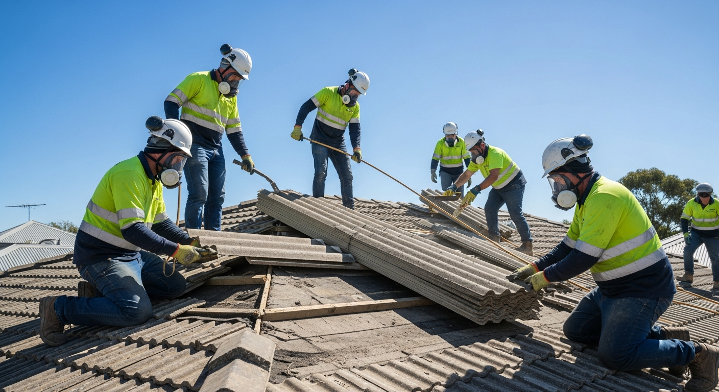 Nationwide asbestos removal team