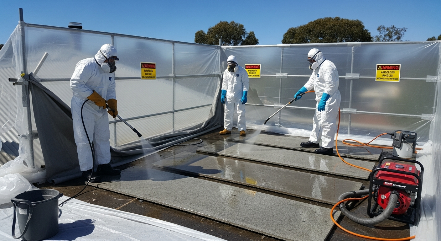 Licensed asbestos removal