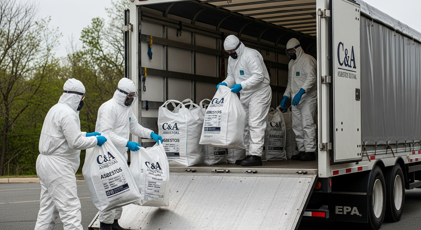 Asbestos waste transport and disposal