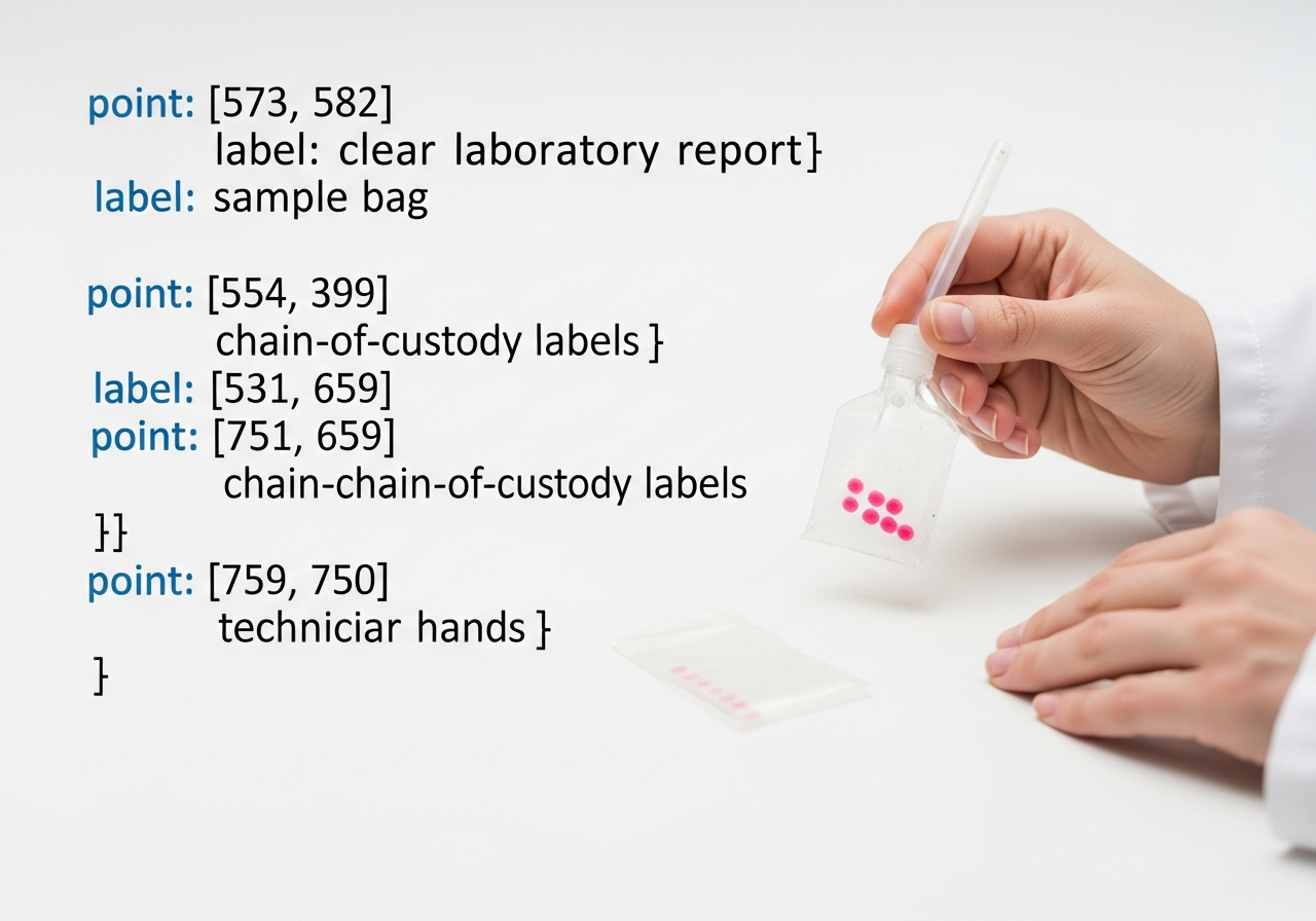 Laboratory report and sample bag