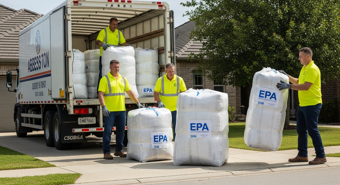 Asbestos waste disposal